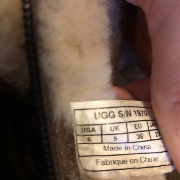 UGG Plumdale Fur Cuff Chestnut Boots - Picture 2 of 9